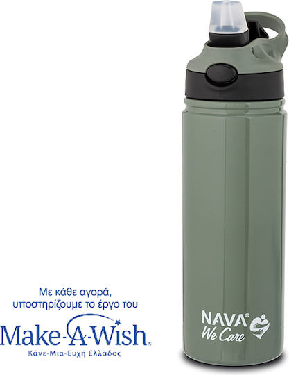 Nava "we Care" Μπουκάλι Θερμός Ανοξείδωτο 500ml Πράσινο