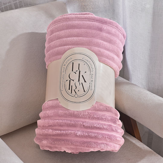 To megalo pazari Velvet Single Blanket 160x240cm Rotten Apple