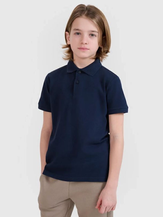 Kinderpolo Kurzarm Marineblau