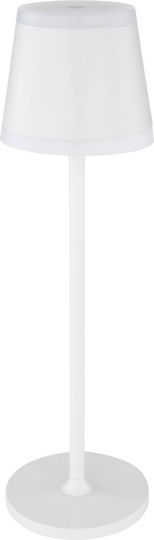 Globo Lighting Метален Портатиф LED с Бяла Шапка и Основа