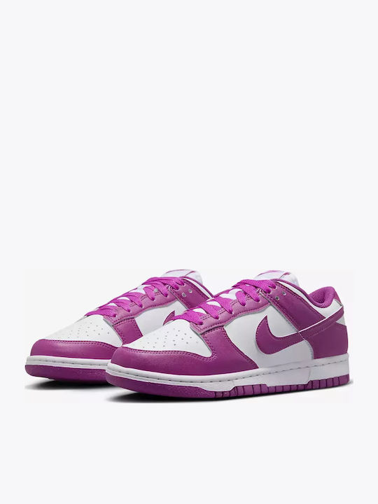 Dunk Low Next Nature Damen Sneakers Hot Fuchsia / White