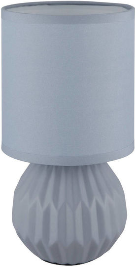 Globo Lighting Plastic Table Lamp for E14 Fitting with Blue Shade and Base