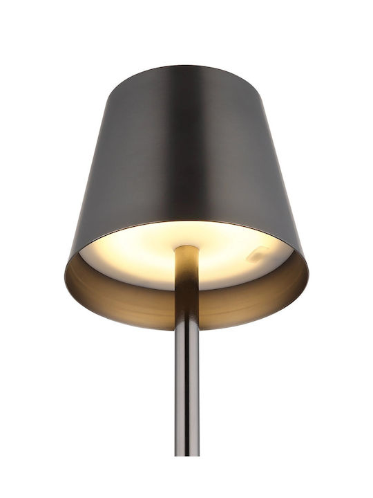 Globo Lighting Πορτατίφ LED με Γκρι Καπέλο και Βάση
