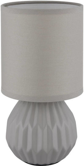 Globo Lighting Table Lamp with Gray Shade and Base