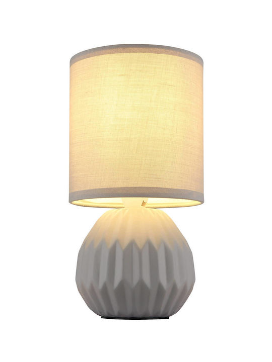 Globo Lighting Table Lamp with Gray Shade and Base