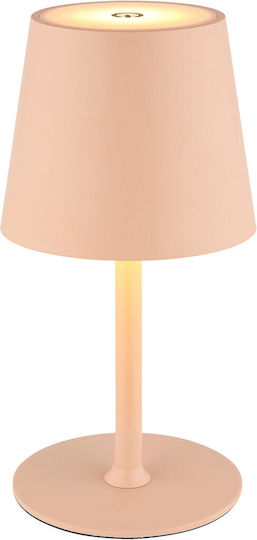 Globo Lighting Μεταλλικό Πορτατίφ LED με Πορτοκαλί Καπέλο και Βάση