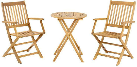 Dining Room Set 3 Pieces Walnut