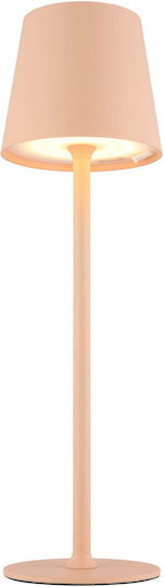 Globo Lighting Μεταλλικό Πορτατίφ LED με Πορτοκαλί Καπέλο και Βάση