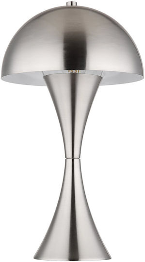 Globo Lighting Metallisches Tischlampen Für E27 Mit Silber Farbe Und Basis