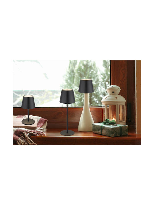 Globo Lighting Table Lamp LED with Black Shade and Base