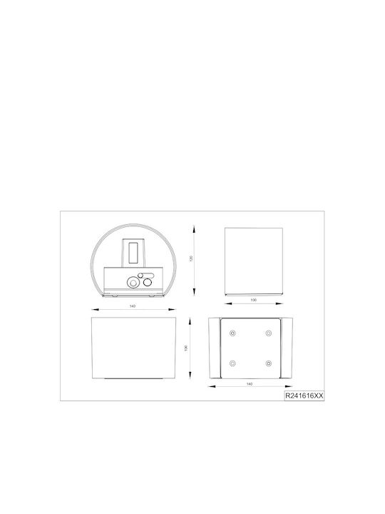 Trio Lighting Επιτοίχιο Εξωτερικό Φωτιστικό