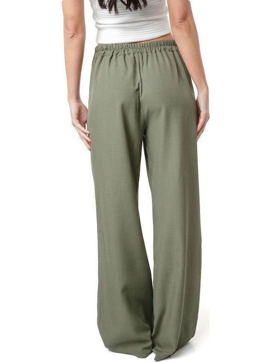 Khaki Trousers with Gold Decorations
