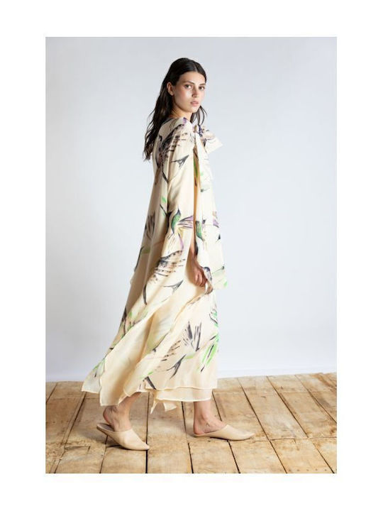 Summer Midi Dress for Wedding / Christening Watercolor