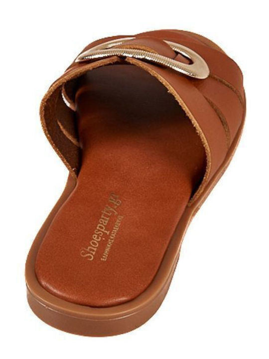Women's Flat Sandals in Brown Color