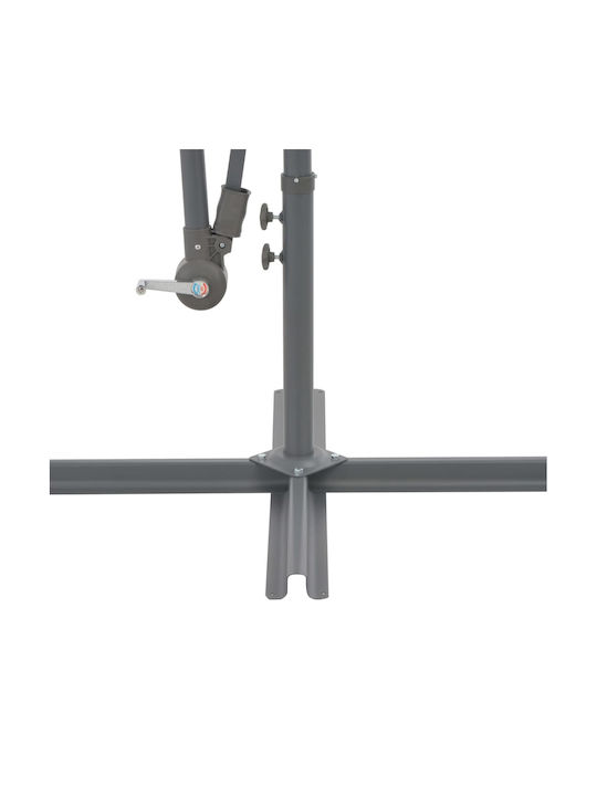 Umbrelă Profesională Suspendată Rotundă Din Aluminiu Burgundă Φ3m