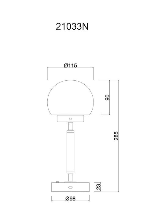 Globo Lighting Διακοσμητικό Φωτιστικό LED Ρυθμιζόμενο Λευκό