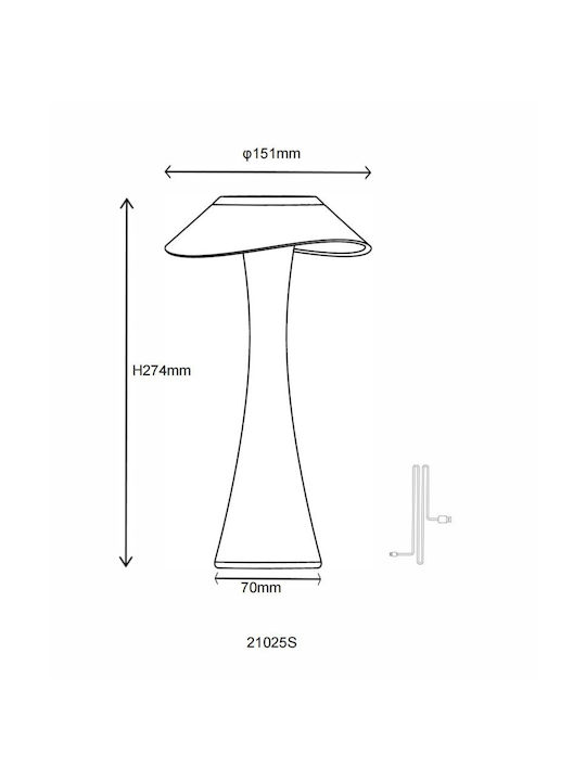 Globo Lighting Dekorative Lampe Gray