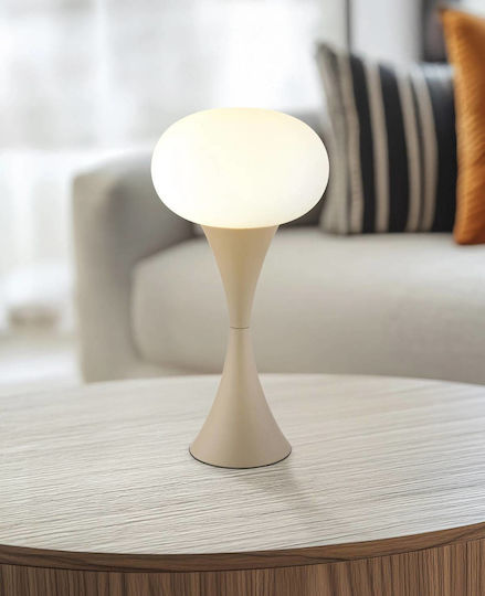Globo Lighting Декоративна Лампа с Цокъл за Крушка E14 Бежов