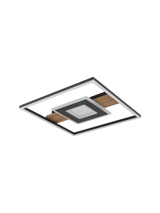 Globo Lighting Πλαφονιέρα Οροφής Μαύρη με Ενσωματωμένο LED
