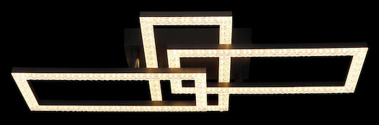 Globo Lighting Πλαφονιέρα Οροφής 61.4εκ. Διάφανη με Ενσωματωμένο LED