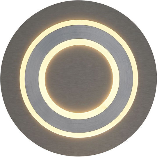 Globo Lighting Πλαφονιέρα Οροφής 32εκ. Γκρι με Ενσωματωμένο LED