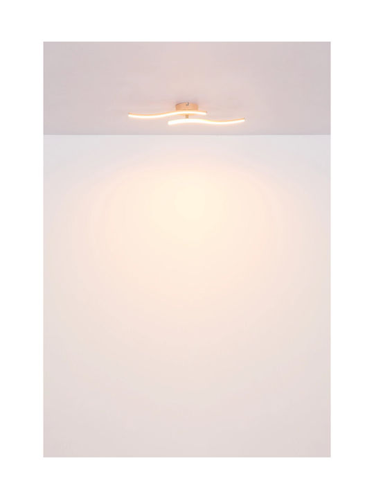 Globo Lighting Πλαφονιέρα Οροφής Πορτοκαλί με Ενσωματωμένο LED