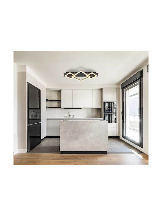 Globo Lighting Πλαφονιέρα Οροφής Γκρι με Ενσωματωμένο LED