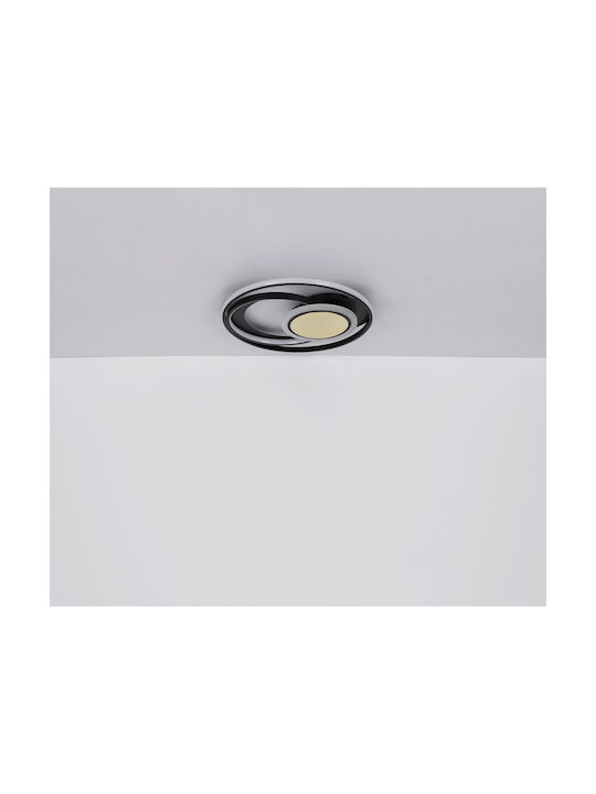 Globo Lighting Plafonieră de Tavan Neagră cu LED Integrat