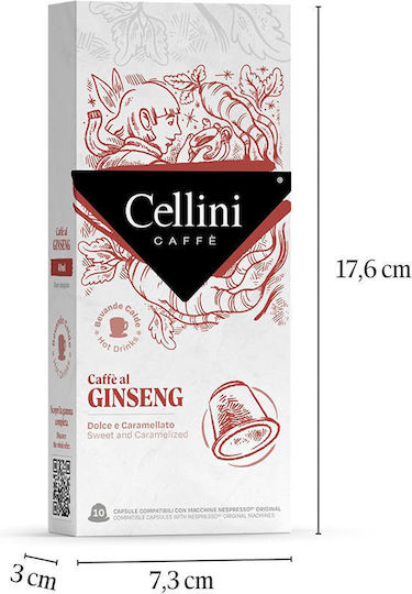 Cellini Капсули Еспресо Съвместими с машина Nespresso 10капси