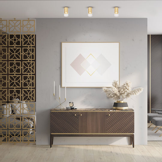 Eko Light Single Spot with Socket GU10 in Gold Color