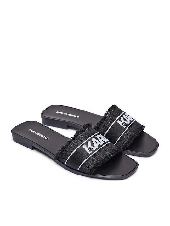 Flache Sandalen für Damen in Schwarz Farbe