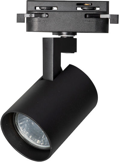 Eko Light Μονό Σποτ με Ντουί GU10 σε Μαύρο Χρώμα