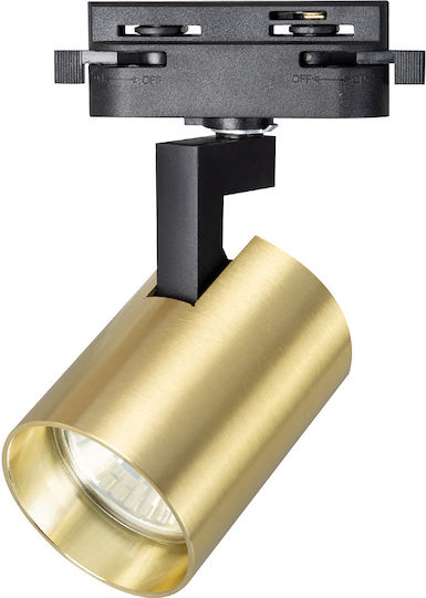 Eko Light Μονό Σποτ με Ντουί GU10 σε Χρυσό Χρώμα