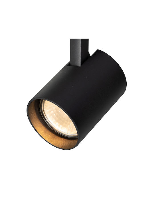 Eko Light Einzel Spot mit Fassung GU10 in Schwarz Farbe