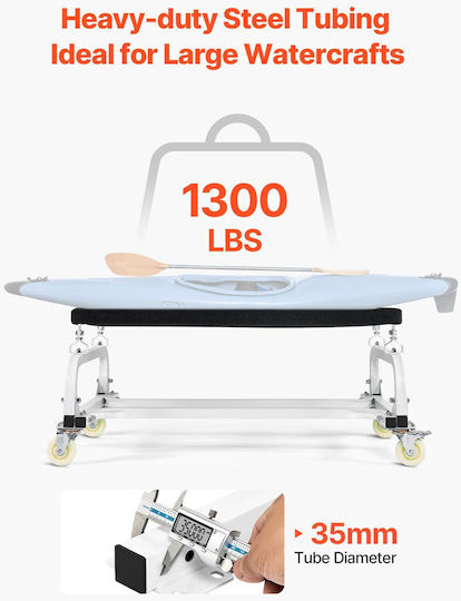 Vevor Καρότσι Μεταφοράς για Φορτίο Βάρους έως 590kg