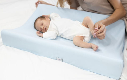 Matex Changing Pad Cover made of Fabric Blue 50x70cm