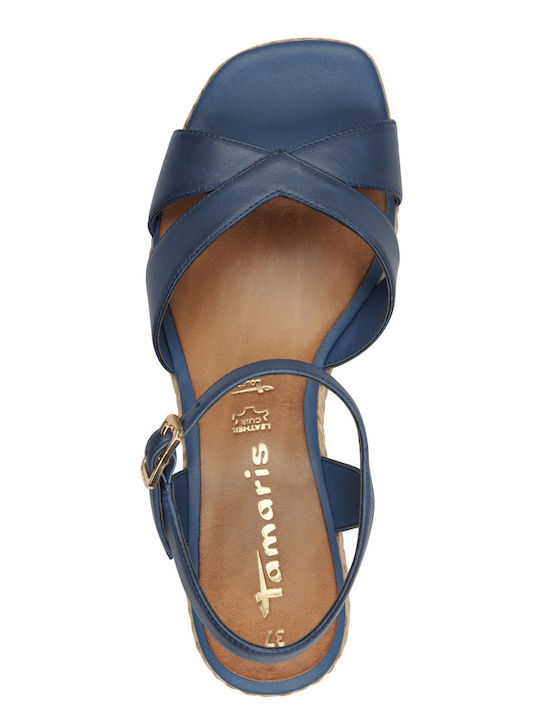Leather Sandals Blue