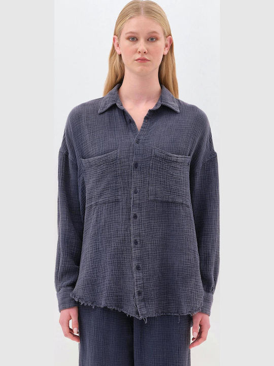 Dirty Laundry Γυναικείο Πουκάμισο Vintage Blue