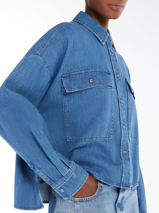 Women's Long Sleeve Shirt Blue