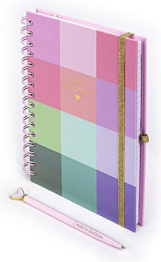 Tri-Coastal Design Posh+pop Hello Gorgeous Caiet Cu Cauciuc și Caiet