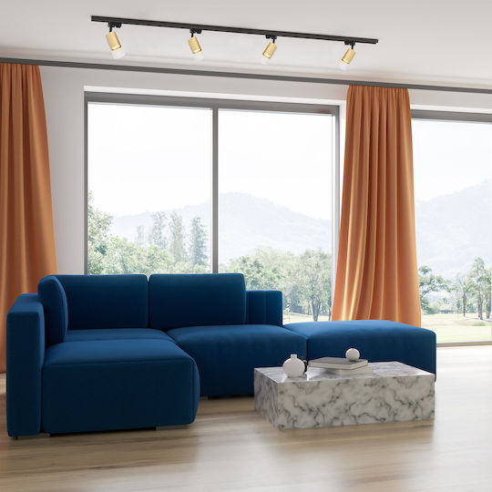 Eko Light Μονό Σποτ με Ντουί GU10 σε Χρυσό Χρώμα