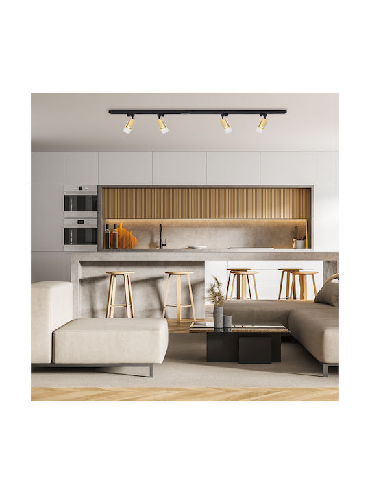 Eko Light Einzel Spot mit Fassung GU10 in Gold Farbe