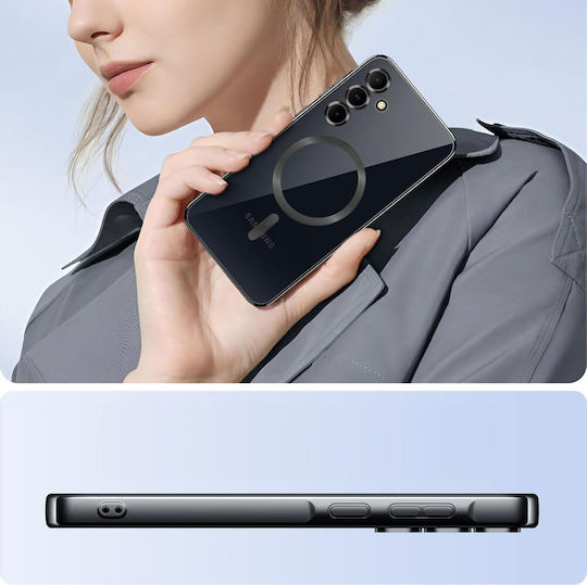 Θήκη Samsung Galaxy A55 5g Electro Magsafe Μαύρη + Γυαλί Οθόνη
