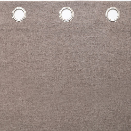 Viokarpet Curtain with Grommets Sonia Brown 140x265cm