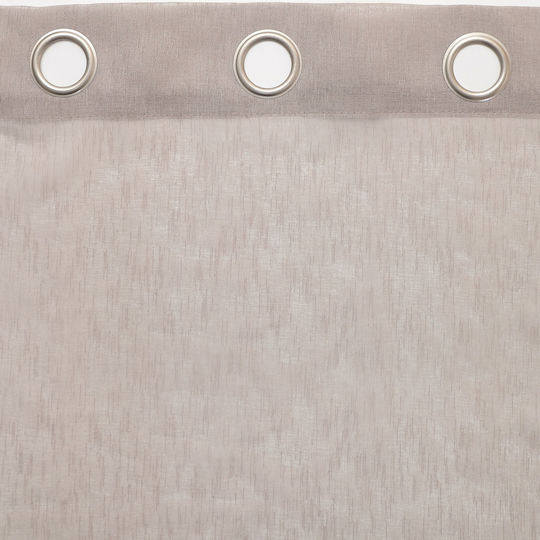 Viokarpet Perdea Cu Capse Seraina Gri 140x285cm