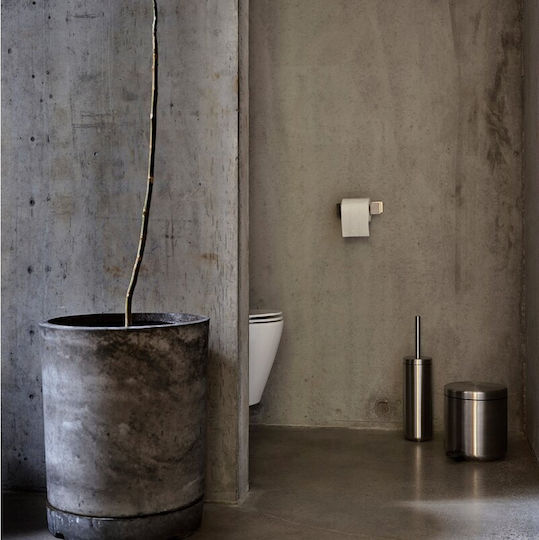 Zone Denmark Inox Καλαθάκι Μπάνιου 4lt Γκρι