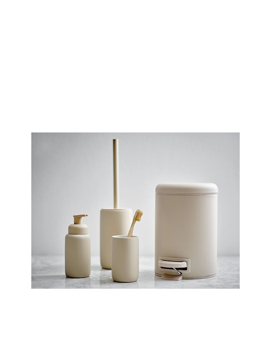 Zone Denmark Ceramică Coș de gunoi pentru baie Bej