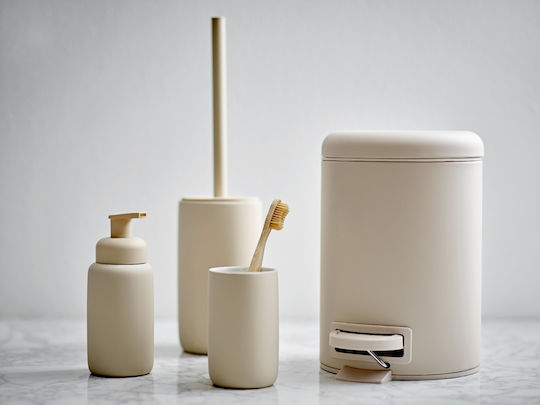 Zone Denmark Ceramică Coș de gunoi pentru baie Bej