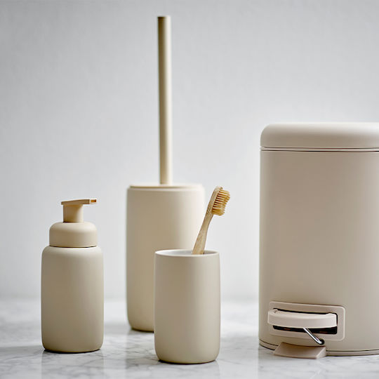 Zone Denmark Ceramică Coș de gunoi pentru baie Bej