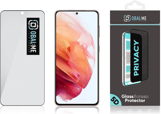 Obal:Me 5D Privacy Tempered Glass Μαύρο (Galaxy S21 5G)
